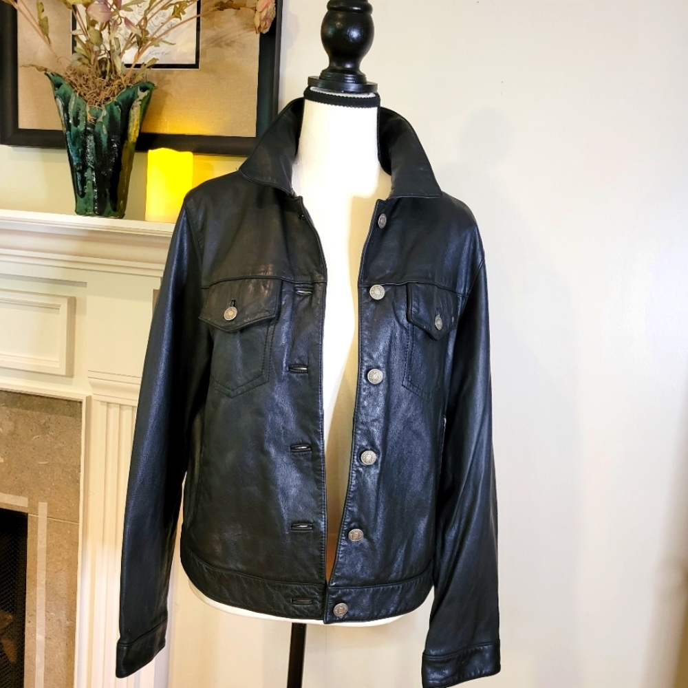 Vintage Tommy Hilfiger Leather Jacket
